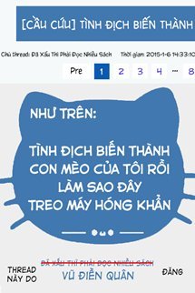 Truyện Tình Địch Biến Thành Mèo Của Tôi Rồi, Làm Sao Đây, Treo Máy Hóng Khẩn